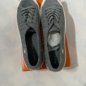 Rocket Dog Women's Striped Gray Sneakers